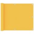 Paravento da Balcone Giallo 75x600 cm in Tessuto Oxford