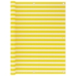 Paravento da Balcone Giallo e Bianco 120x500 cm in HDPE
