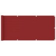 Paravento da Balcone Rosso 75x400 cm in HDPE