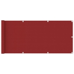 Paravento da Balcone Rosso 75x400 cm in HDPE
