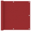Paravento da Balcone Rosso 90x300 cm in Tessuto Oxford