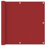 Paravento da Balcone Rosso 90x300 cm in Tessuto Oxford