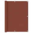 Paravento da Balcone Terracotta 120x500 cm Tessuto Oxford