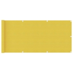 Schermo Frangivista per Balcone Giallo 75x500 cm in HDPE