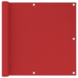 Schermo Frangivista per Balcone Rosso 90x300 cm in HDPE