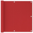Schermo Frangivista per Balcone Rosso 90x500 cm in HDPE