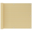 Schermo Frangivista per Balconi Beige 75x300 cm in HDPE