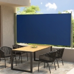 Tenda Laterale Retrattile per Patio 160x300 cm Blu