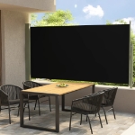 Tenda Laterale Retrattile per Patio 160x300 cm Nera