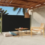 Tenda Laterale Retrattile per Patio 170x300 cm Nera