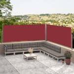 Tenda Laterale Retrattile Rossa 117x600 cm