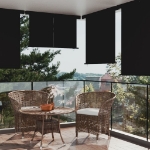 Tendalino Laterale per Balcone 160x250 cm Nero