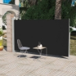 Tendalino Laterale per Patio Terrazzo 160 x 300 cm Nero