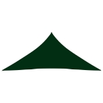 Parasole a Vela Oxford Triangolare 4,5x4,5x4,5 m Verde Scuro