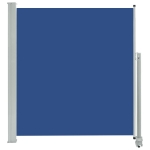 Tenda da Sole Laterale Retrattile per Patio 140x300 cm Blu