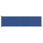 Tenda Laterale Retrattile per Patio 140x500 cm Blu