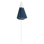 Ombrellone da Esterni con Palo in Acciaio Blu 180 cm