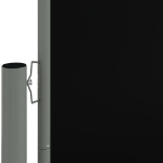 Tenda da Sole Laterale Retrattile Nera 200x600 cm