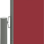 Tenda da Sole Laterale Retrattile Rossa 160x600 cm
