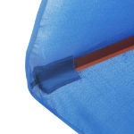 Ombrellone da Esterni con Palo in Legno 350 cm Blu