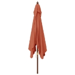 Ombrellone da Giardino Palo in Legno Terracotta 300x300x273 cm