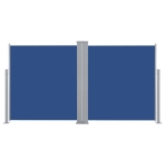 Tenda da Sole Laterale Retrattile Blu 120x600 cm