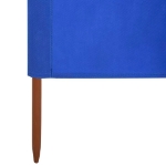 Paravento a 5 Pannelli in Tessuto 600x120 cm Azzurro