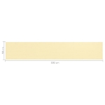 Schermo Frangivista per Balcone Beige 90x500 cm in HDPE