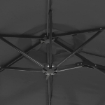 Ombrellone a Doppia Testa Antracite 316x240 cm