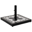 Base per Ombrellone Nero e Bianco Quadrata 12 kg