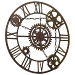 Orologio da Parete Marrone 80 cm in Metallo
