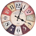 Orologio da Parete Vintage Multicolore 30 cm