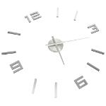 Orologio da Parete 3D Design Moderno Argento 100 cm XXL
