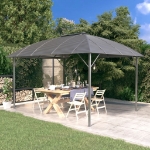 Gazebo con Tetto ad Arco 3x4 m Antracite