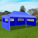 Tenda per Feste Pop-up Pieghevole Blu 3 x 6 m
