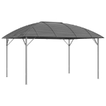 Gazebo con Tetto ad Arco 3x4 m Antracite