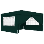 Gazebo Professionale con Pareti 4x4 m Verde 90 g/m²