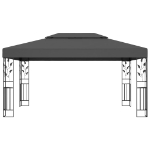 Gazebo con Tetto Doppio 3x4 m Antracite