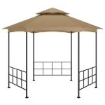 Gazebo con Pareti Laterali 3,1x2,7 m Tortora