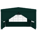 Gazebo Professionale con Pareti 4x4 m Verde 90 g/m²