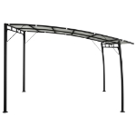 Tenda Parasole da Giardino 3x3x2,55 m Crema