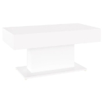 Tavolino da Salotto Bianco 96x50x45 cm in Truciolato