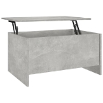 Tavolino Grigio Cemento 80x55,5x41,5 cm in Legno Multistrato