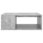 Tavolino da Salotto Grigio Cemento 90x67x33 cm in Truciolato