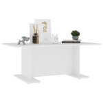 Tavolino da Caffè Bianco 103,5x60x40 cm in Truciolato