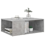 Tavolino da Salotto Grigio Cemento 90x67x33 cm in Truciolato