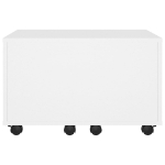 Tavolino da Salotto Bianco 60x60x38 cm in Truciolato