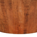 Tavolino da Salotto Ø52x30 cm Legno Grezzo Massello di Mango