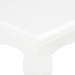 Tavolino da Caffè Bianco 110x60x40 cm in Legno Massello di Pino