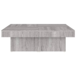 Tavolino da Salotto Grigio Sonoma 90x90x28 cm Legno Multistrato